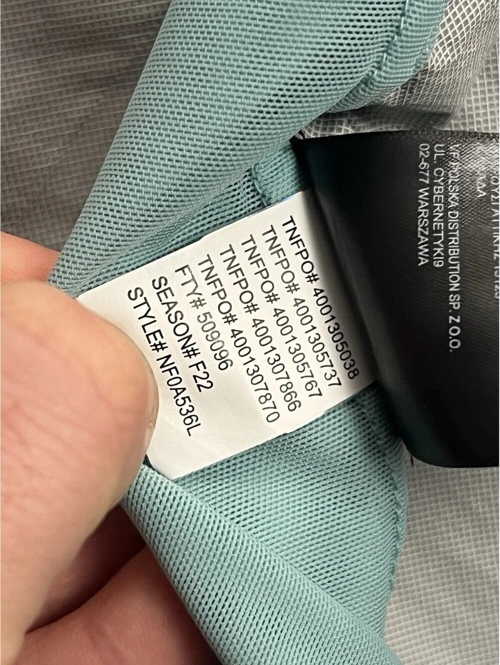 The North Face First Dawn Packable Mint Green Breathable Waterproof Mens XXL